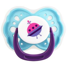 Соска-пустышка LUBBY круглый сосок, от 6 мес