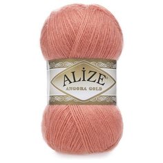 Пряжа Alize Angora Gold (Ангора Голд) 656 светло-коралловый 20% шерсть, 80% акрил 100г 550м 5шт