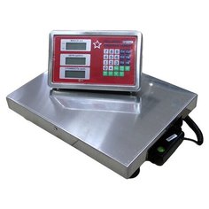 Весы товарные торговые мидл МП 60 МДА Ф-3(10/20; 450х600, нерж) «Красная армия», авто (без стойки)