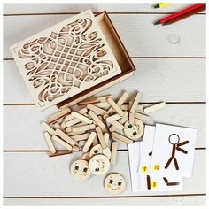 Мозаика из палочек "Человечки" Smile Decor