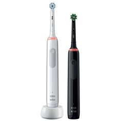 Электрическая зубная щетка Oral-B Oral-B Pro 3 3500 Duo, белый/черный