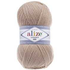 Пряжа для вязания Ализе LanaGold 800 (49% шерсть, 51% акрил) 5х100г/800м цв.005 бежевый Alize