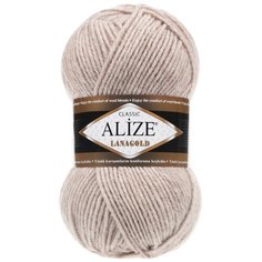 Пряжа для вязания Ализе LanaGold (49% шерсть, 51% акрил) 5х100г/240м цв.585 камень Alize