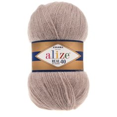 Пряжа для вязания Ализе Angora Real 40 (40% шерсть, 60% акрил) 5х100г/480м цв.541 норка Alize