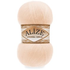 Пряжа для вязания Ализе Angora Gold (20% шерсть, 80% акрил) 5х100г/550м цв.681 ярк.персиковый Alize