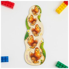 Пазл- сортер "Больше- меньше. Курочки" 7418519 Сима ленд