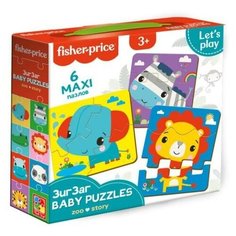 Пазл зигзаг «Зоопарк», 18 элемент Vladi Toys