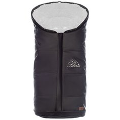 Конверт-мешок Nuovita Siberia Lux Bianco меховой 90 см черный
