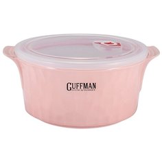 Guffman Керамический контейнер 2.2л, 21x25 см, розовый