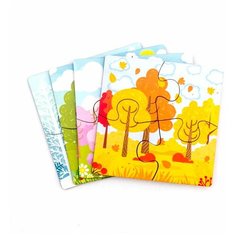 WoodlandToys Пазл для малышей Времена года