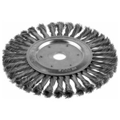 ЗУБР "эксперт". Щетка дисковая для УШМ, плетеные пучки стальной проволоки 0,5мм, 200х22мм