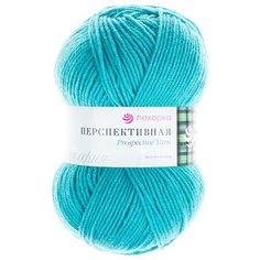 Пряжа Пехорка Перспективная, 50 % мериносовая шерсть, 50 % акрил, 100 г, 270 м, 5 шт., 583 бирюза