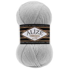 Пряжа для вязания Ализе Superlana klasik (25% шерсть, 75% акрил) 5х100г/280м цв.168 слоновая кость Alize