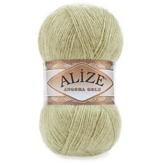 Пряжа для вязания Ализе Angora Gold (20% шерсть, 80% акрил) 5х100г/550м цв.267 оливковый Alize