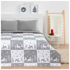 Покрывало LoveLife 2 сп "New year forest" 180*210±5см, микрофайбер, 100% п/э 6778943 Этель