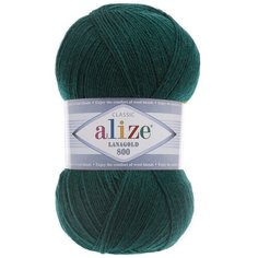 Пряжа для вязания Ализе LanaGold 800 (49% шерсть, 51% акрил) 5х100г/800м цв.426 петроль Alize