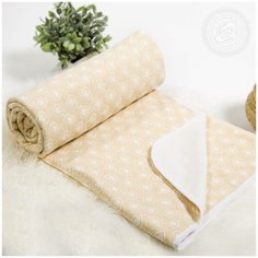 Одеяло- покрывало Сердечки бежевые 150*200 Артпостель