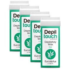Комплект Гелевый воск Эвкалипт в картридже Depiltouch 100 мл. х 4 шт.