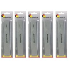 Комплект Пилка- шлифовщик GM-910 прямая широкая для ногтей 240х320 х 5 упак. Germanicur