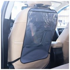 Органайзер на спинку сидения автомобиля, c карманами, оксфорд 56х36 см цвет серый Сима ленд