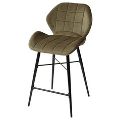 Полубарный стул для кухни MARCEL BLUVEL-77 ASH GREEN (H=65cm), велюр m- sity (м- сити) / Ru- Stol. ru