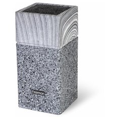 Подставка для хранения ножей 11x11x23см, цвет графит (пластик) Fissman