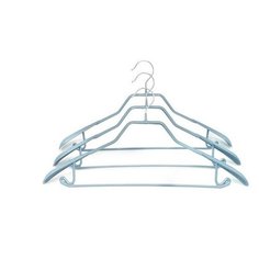 Вешалка-плечики, широкая, металл, набор 3 шт., "Termico", 43*23 см, голубая