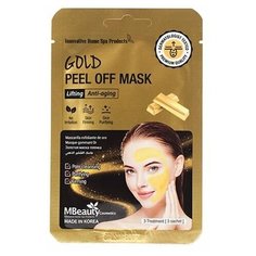 Подтягивающая маска-пленка с коллоидным золотом, 7 г х 3 шт, MBeauty (5013243)