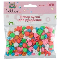 Наборы с бисером и бусами для рукоделия "Конфетти" DFB 6 шт №02 мелкие фигуры Hobbius