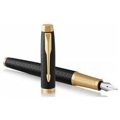 Ручка перьевая Parker IM Premium F323 1931646 Black GT F перо сталь нержавеющая подар. кор.
