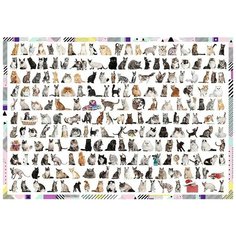 Пазл Trefl 1000 деталей: 208 кошек