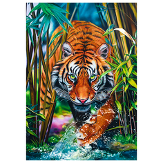 Пазл Trefl 1000 деталей: Хищный тигр