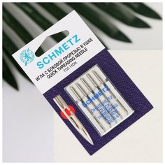Schmetz Иглы для бытовых швейных машин, универсальные, легковдеваемые, №90, 5 шт
