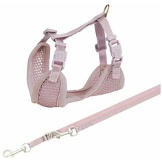 Шлейка с поводком для щенка Junior 26-34 см/10 мм, 2.00 м, светло-лиловый, Trixie (товары для животных, 15564)