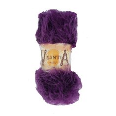 Пряжа Visantia "KUZU" 70% полиэстер, 30% нейлон №07 фиолетовый - 5 мотков по 100 гр