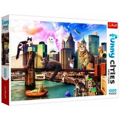 Пазл Trefl 1000 деталей: Кошки в Нью- Йорке