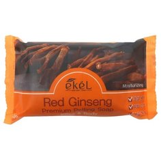 [EKEL] Мыло-скраб для лица и тела красный женьшень Premium Peeling Soap Red Ginseng, 150 г