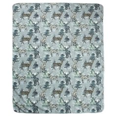 Плед Чудо-Чадо Флисёнок Олени 120x85 см серый