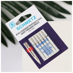 Schmetz Иглы для бытовых швейных машин, универсальные, легковдеваемые, №80, 5 шт