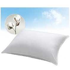 Подушка с окантовкой хлопковая ELITE COTTON 50х70 см (плотность 800г/м2) Le Vele
