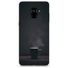 Силиконовый чехол "Пар из кружки" на Samsung Galaxy A8 + / Самсунг Галакси А8 Плюс 2018 Case Place