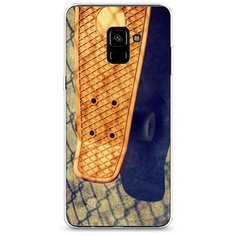 Силиконовый чехол "Хобби скейт 5" на Samsung Galaxy A8 + / Самсунг Галакси А8 Плюс 2018 Case Place