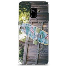 Силиконовый чехол "Хобби скейт 3" на Samsung Galaxy A8 + / Самсунг Галакси А8 Плюс 2018 Case Place