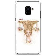 Силиконовый чехол "Весы прическа" на Samsung Galaxy A8 + / Самсунг Галакси А8 Плюс 2018 Case Place