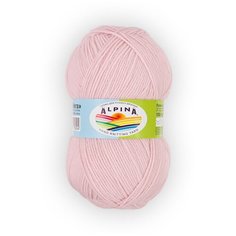 Пряжа Alpina "VERA" 55% акрил, 45% хлопок №43 бл.розовый - 5 мотков по 100 г