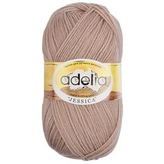 Пряжа Adelia "JESSICA" 67% шерсть, 33% полиэстер №18 бежевый - 5 мотков по 100 г