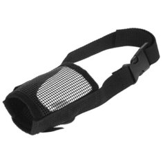 Намордник для собак Пижон сетчатый с двойной фиксацией M (3652883/3652886/3652889), обхват морды 20 см черный