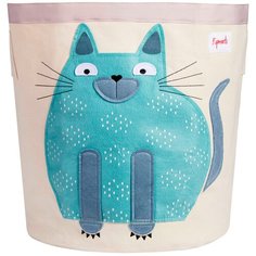Корзина 3 Sprouts Кот 19065 синий
