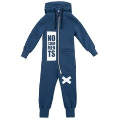Комбинезон из футера NIKASTYLE 8т7521.2 джинсовый 92-52
