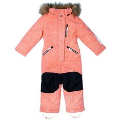 Комбинезон зимний NIKASTYLE 8з4221 персиковый неон 104-56